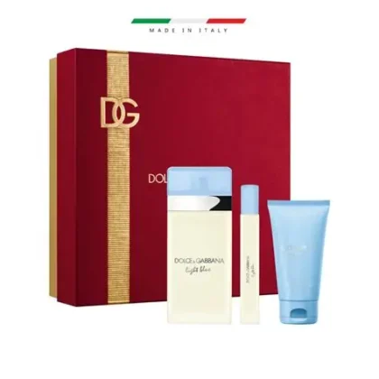 DOLCE & GABBANA LIGHT BLUE (W) SET EDT 100ML + EDT 10ML + BC 50ML